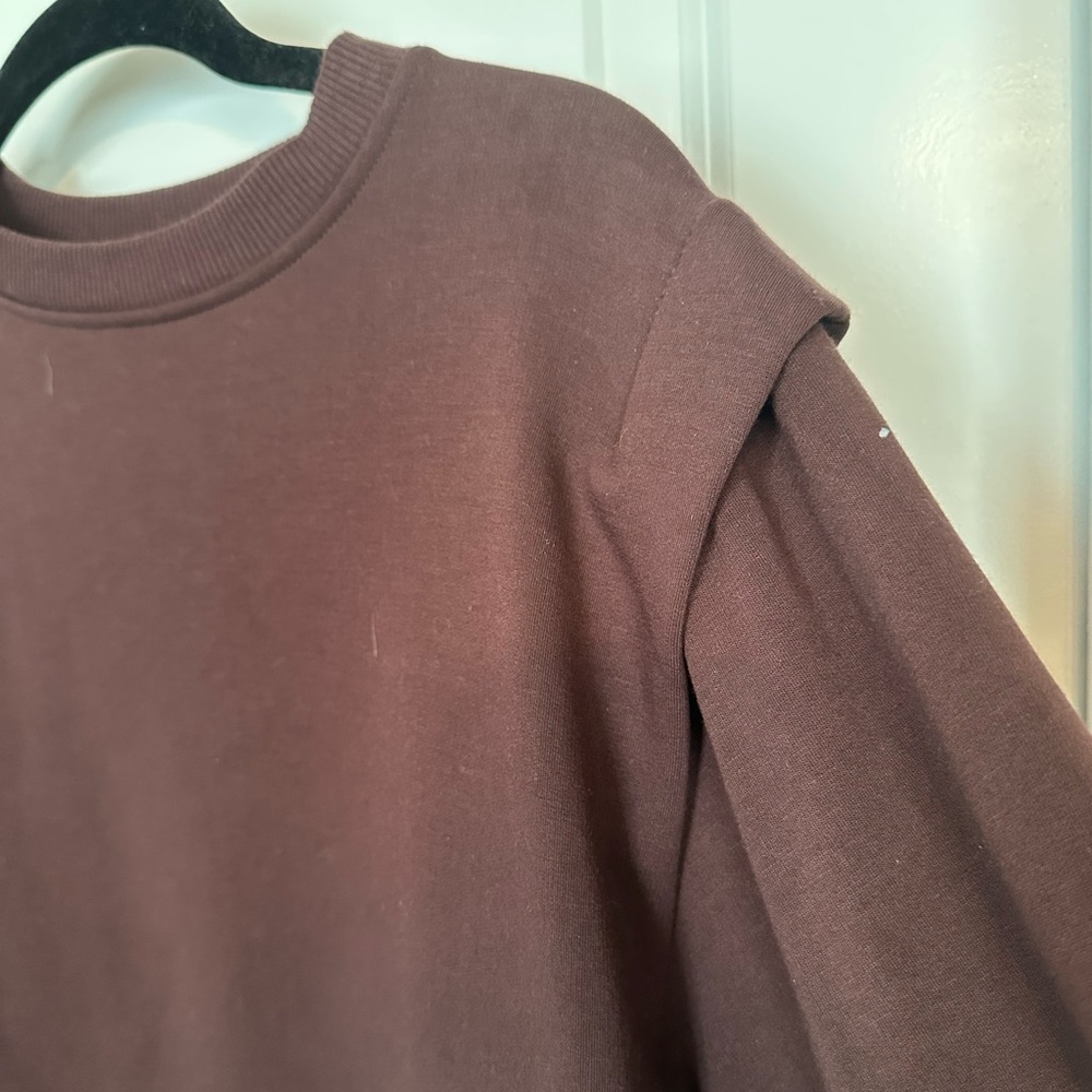 CALIA women’s cropped sweatshirt with sleeve detail